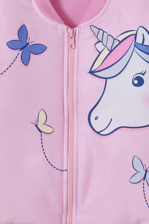 Card slide image -  CHAQUETA DE LITTLEMIC ABIERTA ROSADA PARA NIÑA 2T A 5T