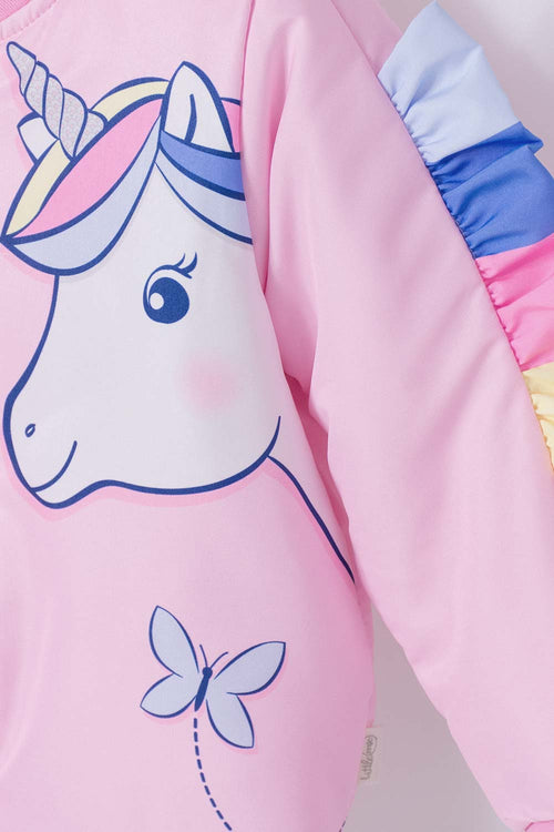 Card slide image -  CHAQUETA DE LITTLEMIC ABIERTA ROSADA PARA NIÑA 2T A 5T