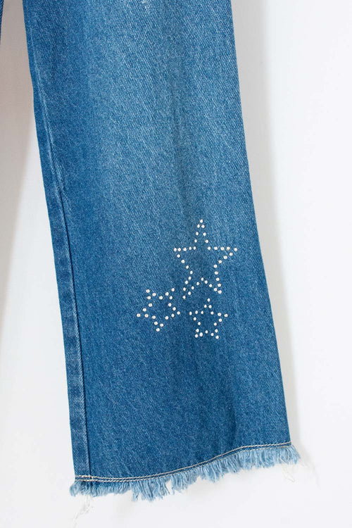 Card slide image -  JEAN DE LITTLEMIC AZUL PARA NIÑA 2T A 5T