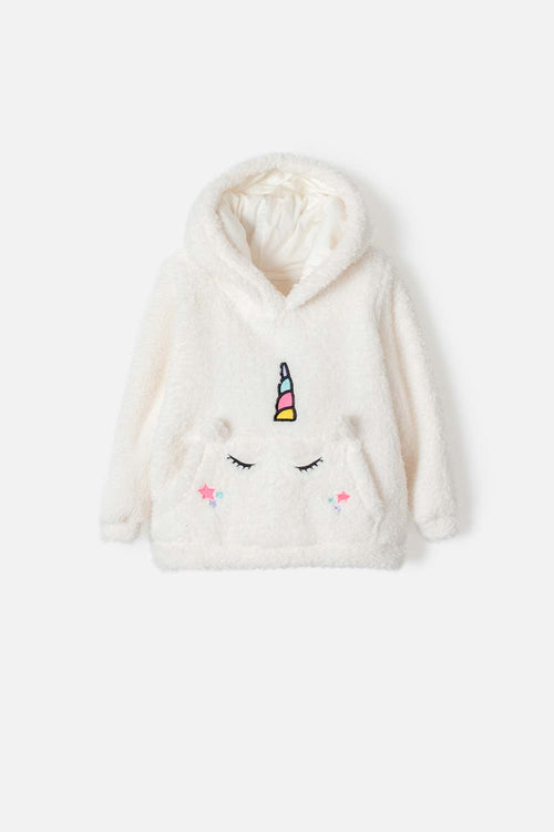 Card slide image -  BUZO LITTLEMIC CERRADO MARFIL PARA NIÑA 2T A 5T