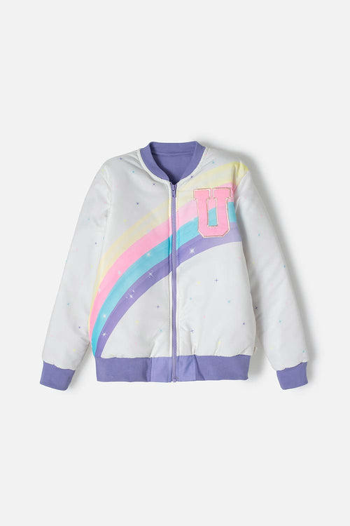 Card slide image -  CHAQUETA DE MIC CON CIERRE MULTICOLOR PARA NIÑA