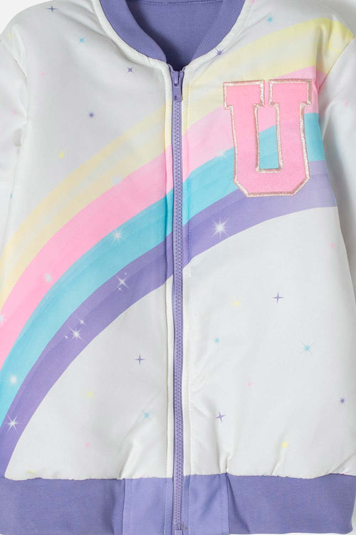 Card slide image -  CHAQUETA DE MIC CON CIERRE MULTICOLOR PARA NIÑA