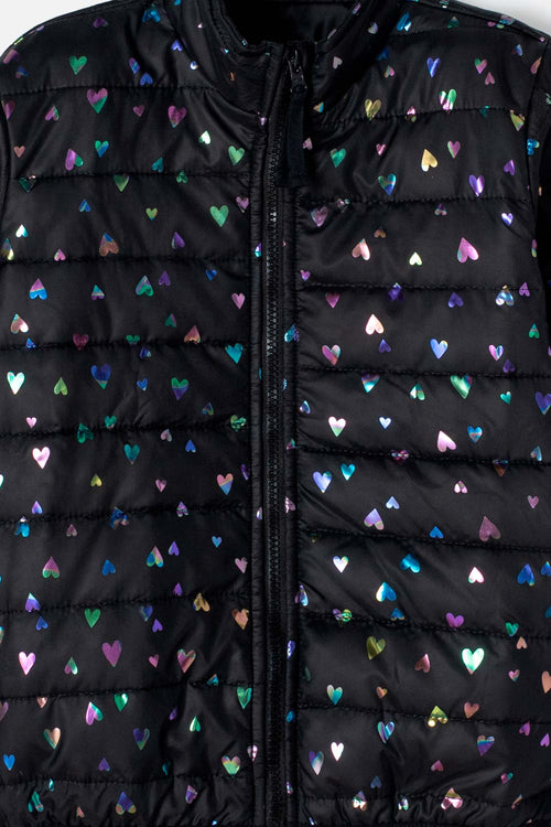 Card slide image -  CHAQUETA DE MIC CON CIERRE NEGRO PARA NIÑA