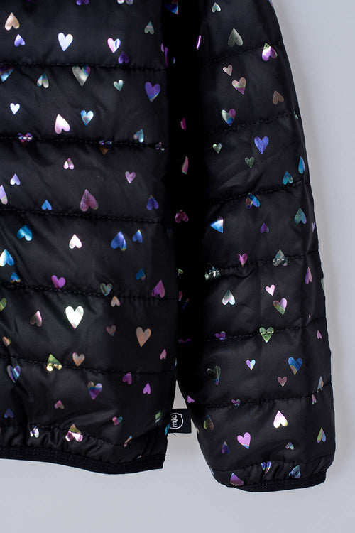 Card slide image -  CHAQUETA DE MIC CON CIERRE NEGRO PARA NIÑA