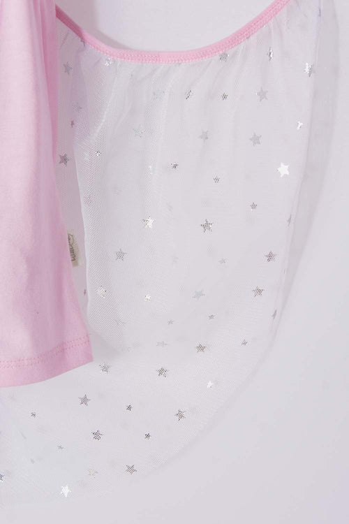 Card slide image -  CAMISETA DE LITTLEMIC CON DIADEMA MULTICOLOR PARA NIÑA 2T A 5T