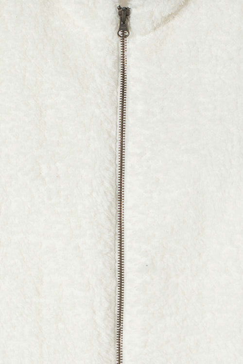 Card slide image -  CHALECO DE MIC CON CIERRE MARFIL PARA NIÑA