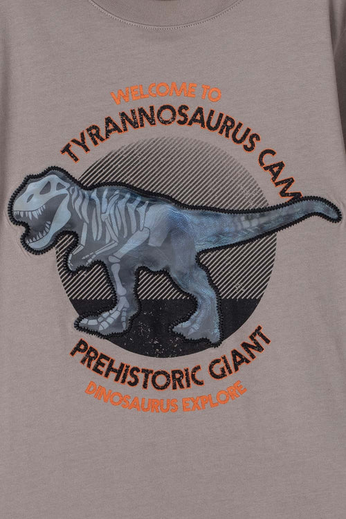 Card slide image -  CAMISETA DE MIC MANGA CORTA TAUPE PARA NIÑO