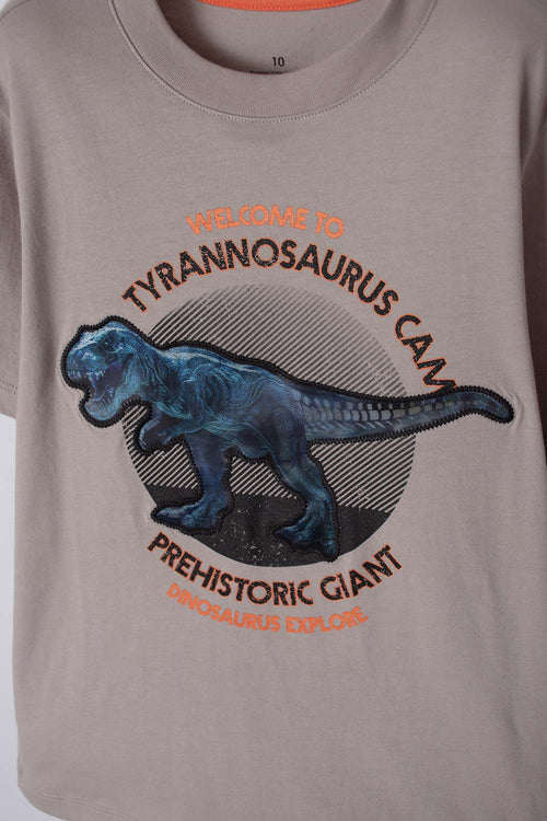 Card slide image -  CAMISETA DE MIC MANGA CORTA TAUPE PARA NIÑO