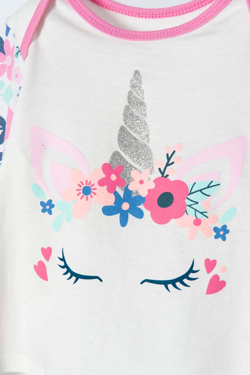 Card slide image -  PIJAMA LITTLEMIC CON PANTALÓN LARGO MULTICOLOR PARA BEBÉ NIÑA