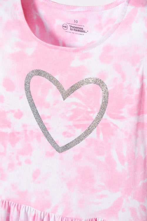 Card slide image -  VESTIDO DE MIC MANGA SISA ROSADO PARA NIÑA