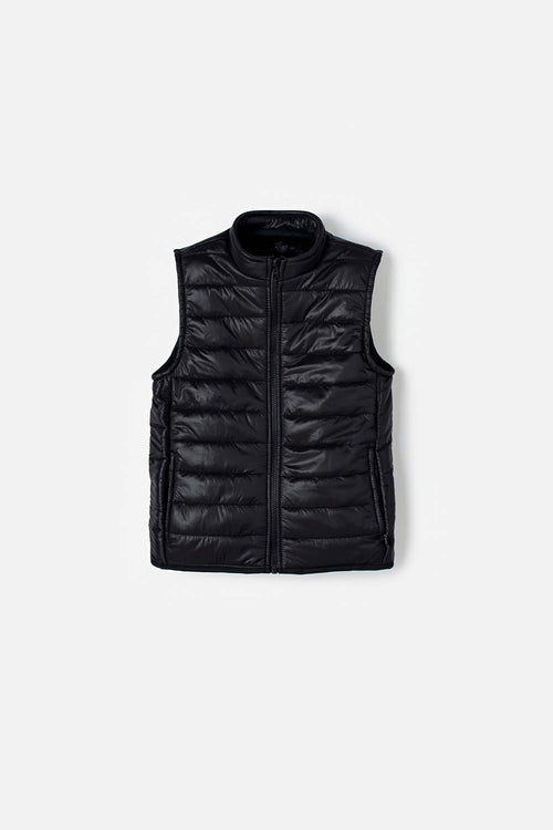 Card slide image -  CHALECO DE MIC CON CIERRE FRONTAL NEGRO PARA NIÑO