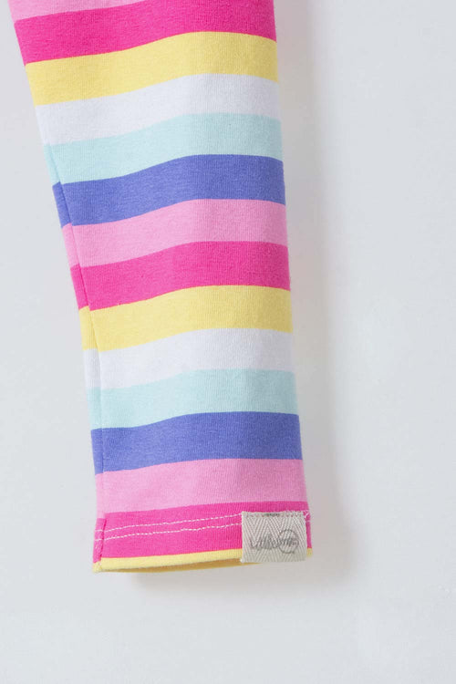 Card slide image -  LEGGINGS LITTLEMIC MULTICOLOR CON ELÁSTICO PARA NIÑA 2T A 5T