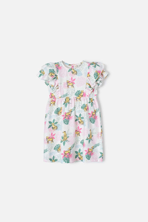 Card slide image -  VESTIDO LITTLEMIC CON BOLERO MULTICOLOR PARA NIÑA 2T A 5T