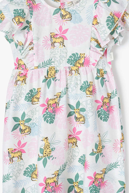 Card slide image -  VESTIDO LITTLEMIC CON BOLERO MULTICOLOR PARA NIÑA 2T A 5T