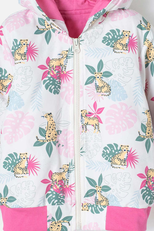 Card slide image -  CHAQUETA LITTLEMIC CON CAPUCHA MULTICOLOR PARA NIÑA 2T A 5T