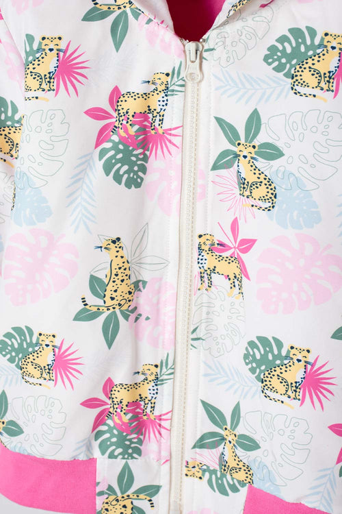 Card slide image -  CHAQUETA LITTLEMIC CON CAPUCHA MULTICOLOR PARA NIÑA 2T A 5T