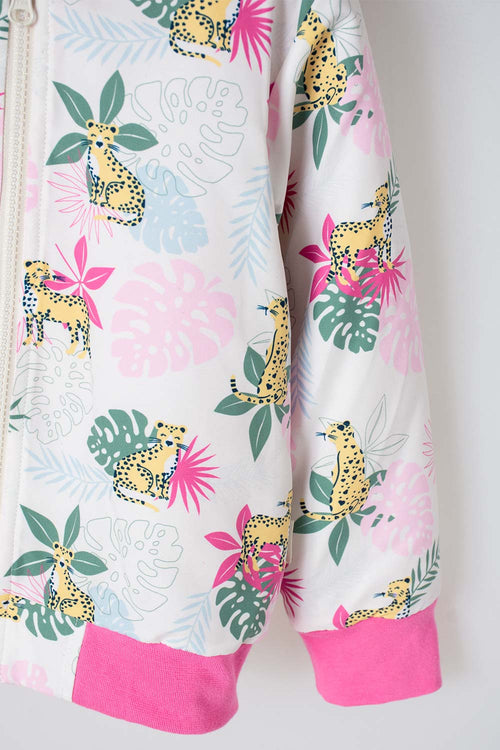 Card slide image -  CHAQUETA LITTLEMIC CON CAPUCHA MULTICOLOR PARA NIÑA 2T A 5T