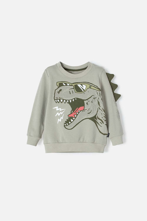 Card slide image -  BUZO DE LITTLEMIC CERRADO VERDE PARA NIUÑO 2T A 5T