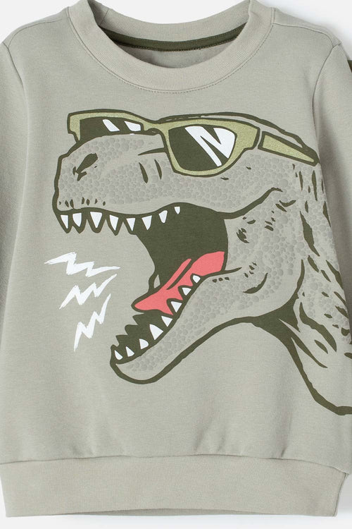 Card slide image -  BUZO DE LITTLEMIC CERRADO VERDE PARA NIUÑO 2T A 5T