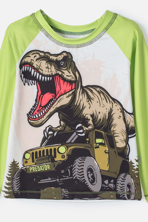 Card slide image -  CONJUNTO DE BAÑO LITTLEMIC VERDE PARA NIÑO 2T A 5T