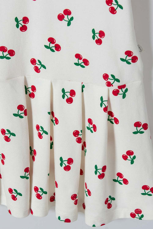 Card slide image -  VESTIDO DE MIC MANGA CORTA MARFIL PARA NIÑA