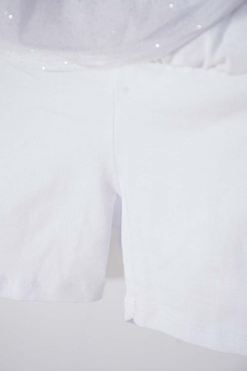 Card slide image -  FALDA DE MIC CORTA BLANCO PARA NIÑA