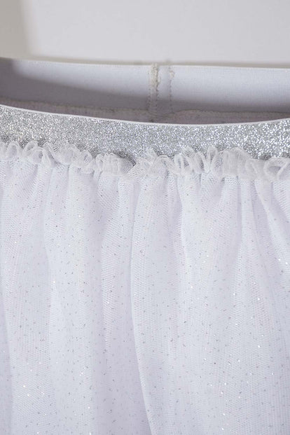 FALDA LITTLEMIC TIPO TUTÚ BLANCO PARA NIÑA 2T A 5T