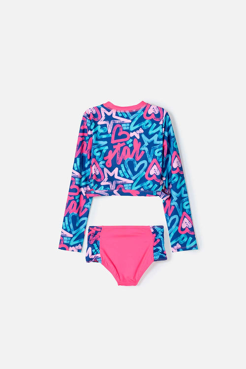 Card slide image -  CONJUNTO DE BAÑO DE MIC MULTICOLOR PARA NIÑA