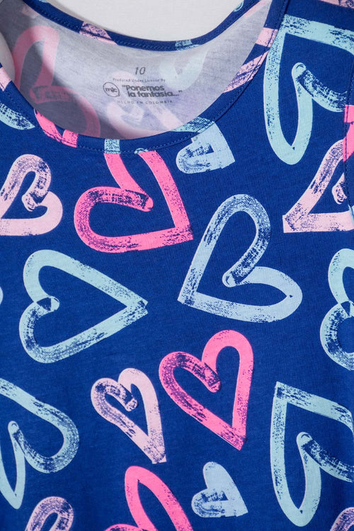 Card slide image -  VESTIDO DE MIC MANGA SISA MULTICOLOR PARA NIÑA