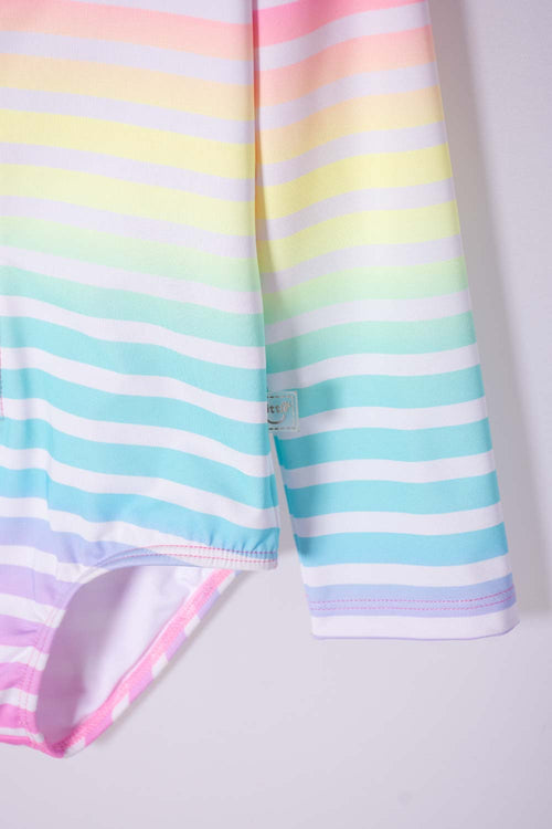 Card slide image -  CONJUNTO DE BAÑO LITTLEMIC MANGA LARGA MULTICOLOR PARA NIÑA 2T A 5T