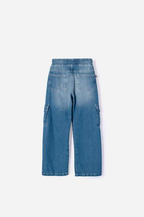 Card slide image -  JEAN DE MIC CON CORDÓN AZUL PARA NIÑA