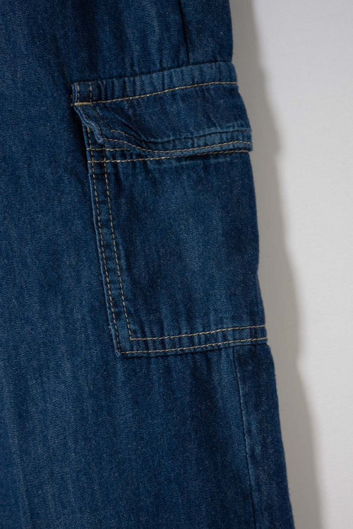 Card slide image -  JOGGER DE MIC CON CORDÓN AZUL PARA NIÑA