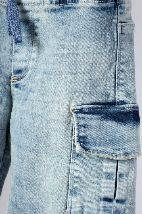 Card slide image -  BERMUDA DE LITTLEMIC CON CORDÓN AZUL PARA NIÑO 2T A 5T