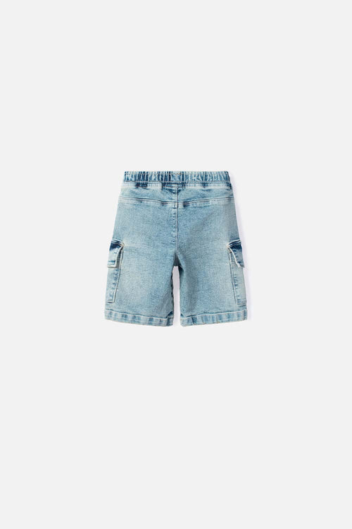 Card slide image -  BERMUDA DE LITTLEMIC CON CORDÓN AZUL PARA NIÑO 2T A 5T