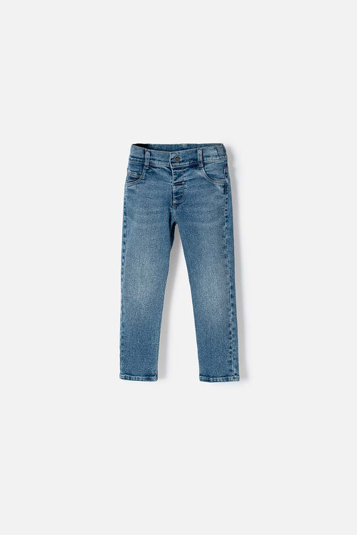 Card slide image -  JEAN DE LITTLEMIC AZUL OSCURO PARA NIÑO 2T A 5T