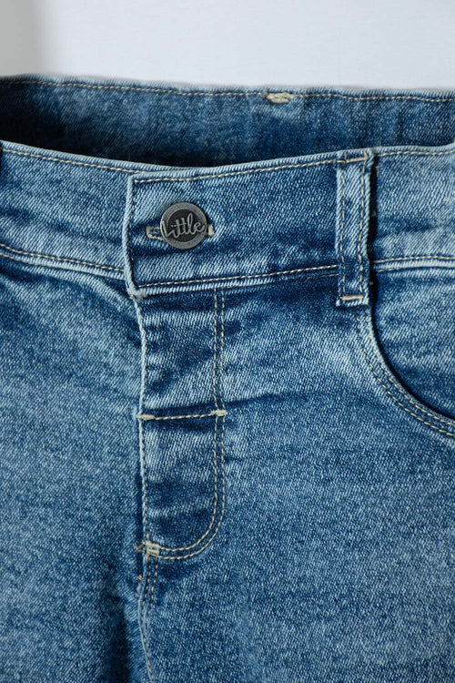 Card slide image -  JEAN DE LITTLEMIC AZUL OSCURO PARA NIÑO 2T A 5T