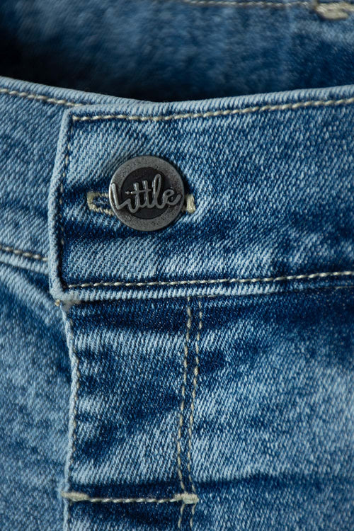 Card slide image -  JEAN DE LITTLEMIC AZUL OSCURO PARA NIÑO 2T A 5T