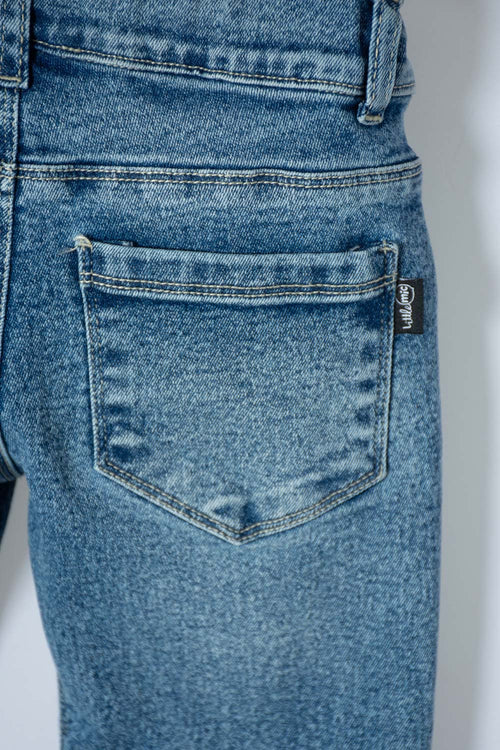 Card slide image -  JEAN DE LITTLEMIC AZUL OSCURO PARA NIÑO 2T A 5T