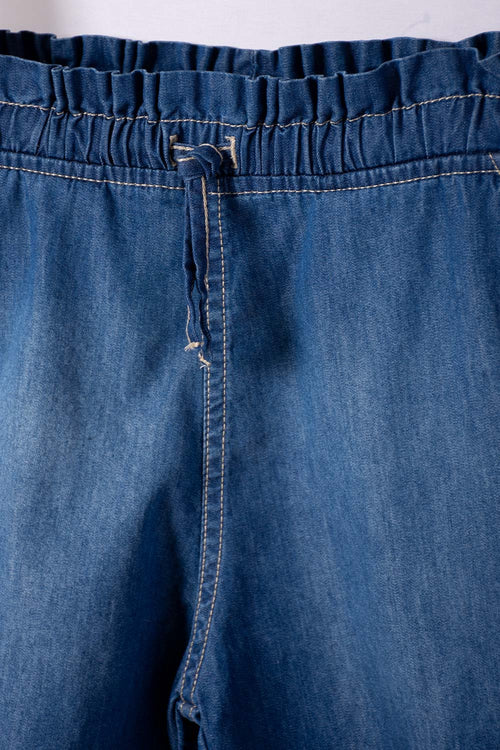 Card slide image -  SHORT DE MIC CON CORDÓN AZUL PARA NIÑA