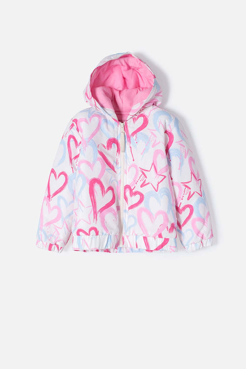 Card slide image -  CHAQUETA LITTLEMIC MULTICOLOR CON CIERRE AJUSTABLE EN FRENTE PARA NIÑA 2T A 5T