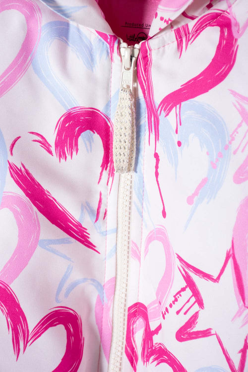 Card slide image -  CHAQUETA LITTLEMIC MULTICOLOR CON CIERRE AJUSTABLE EN FRENTE PARA NIÑA 2T A 5T