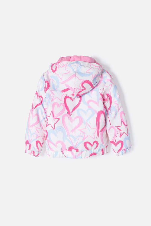 Card slide image -  CHAQUETA LITTLEMIC MULTICOLOR CON CIERRE AJUSTABLE EN FRENTE PARA NIÑA 2T A 5T