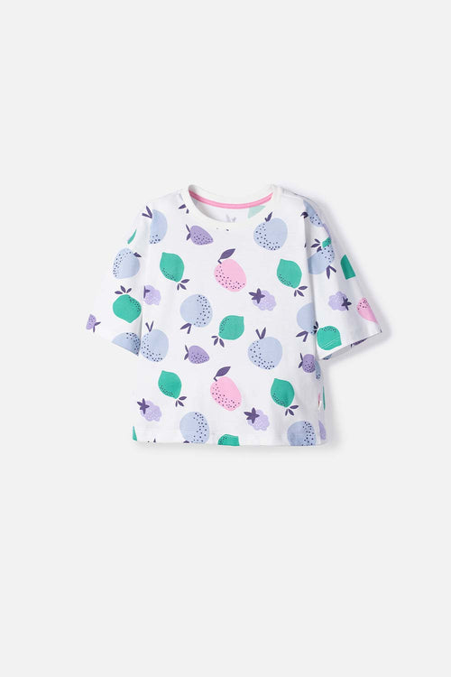 Card slide image -  CAMISETA DE MIC MANGA CORTA MARFIL PARA NIÑA