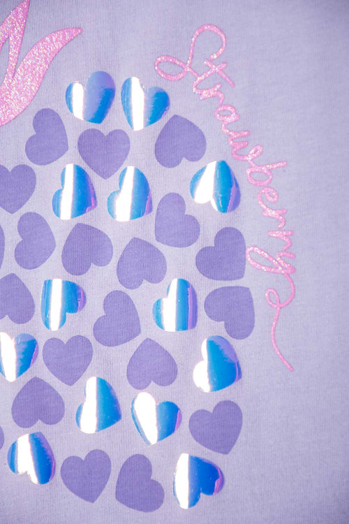 Card slide image -  CAMISETA DE LITTLEMIC MANGA CORTA LAVANDA PARA NIÑA 2T A 5T