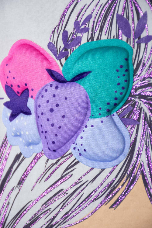 Card slide image -  CAMISETA LITTLEMIC MARFIL MANGA CORTA PARA NIÑA 2T A 5T