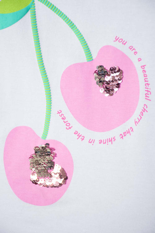 Card slide image -  CAMISETA LITTLEMIC BLANCA MANGA LARGA PARA NIÑA 2T A 5T