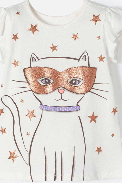 Card slide image -  CONJUNTO DE LITTLEMIC CON FALDA EN TULL MARFIL PARA NIÑA 2T A 5T