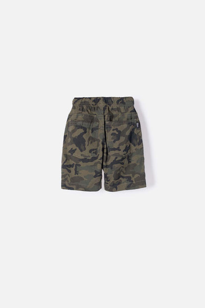 BERMUDA DE LITTLEMIC CON CORDÓN VERDE PARA NIÑO 2T A 5T