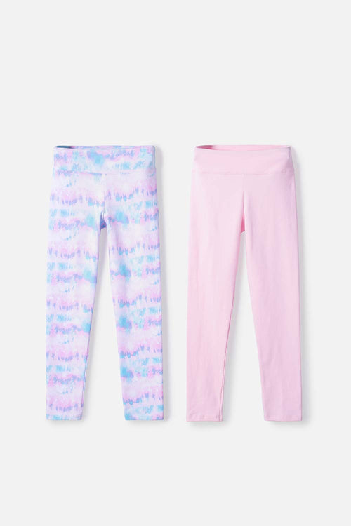 Card slide image -  PACK X2 LEGGINS DE MIC MULTICOLOR PARA NIÑA