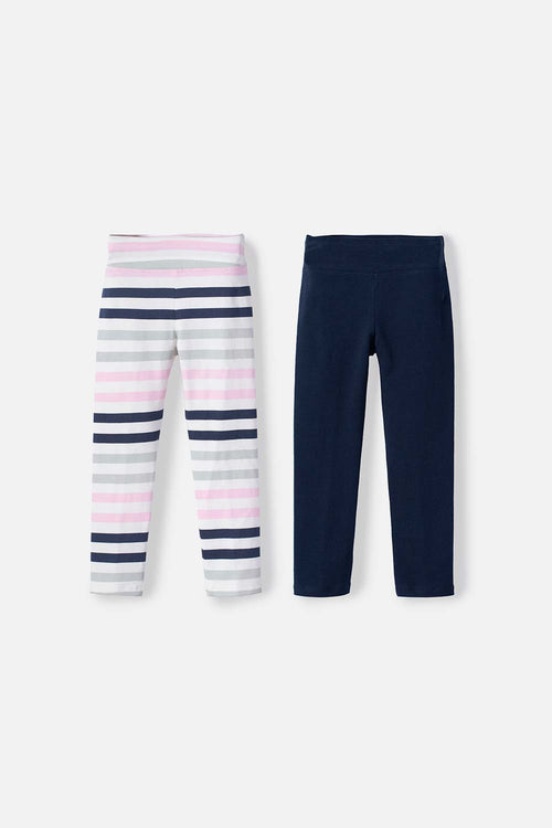 Card slide image -  PACK X2 LEGGINGS LITTLEMIC MULTICOLOR PARA NIÑA 2T A 5T